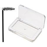 Zerodeko 1 Satz Augenbrauenstyling Seife Transparent Organische Duftstofffreie Augenbrauen Fixierseife mit Pinsel für Natürliches Styling und Langanhaltenden Halt