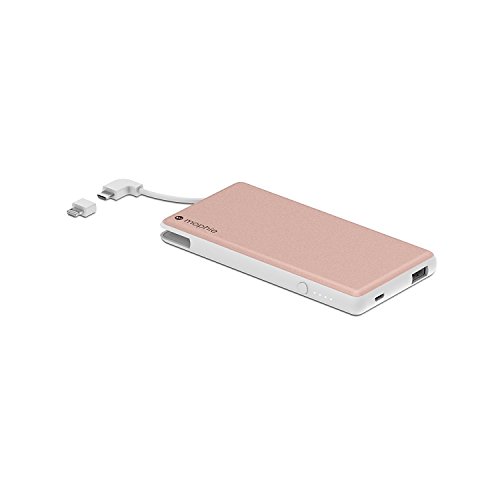Mophie powerstation Plus - External Battery with Built in cables for Smartphones - Rose Gold