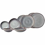 like. by Villeroy & Boch – Lave Beige Einsteiger-Set 6-teilig, Teller und Schalen für 2 Personen, Pottery Look, Geschirrset aus Steingut, Spülmaschinen- & Mikrowellenfest, Beige