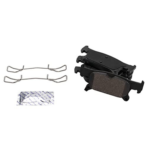 Image of TRQ Rear Brake Pad and Rotor Set Ceramic Compatible with 2017-2018 Buick Envision