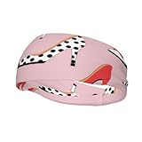 Retro Colorful Girly High Heel Pump Shoes Fashionable Sports Decoration Sweatband, Suitable for Outdoor Use