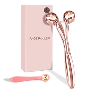 Sworchi 3D Massage Roller Roségold Gesichtsroller Set