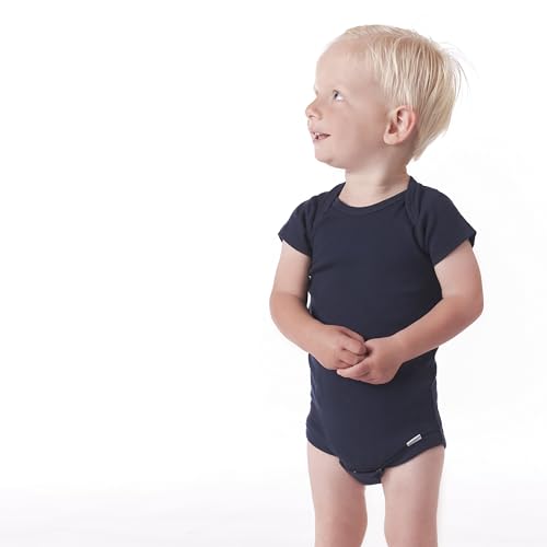 Image of Gerber Baby Boys & Girls 5-Pack Solid Onesies Bodysuits