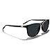 MERRY'S Unisex Polarized Aluminum Sunglasses Vintage Sun Glasses For Men/Women S8286 (Black, 56)