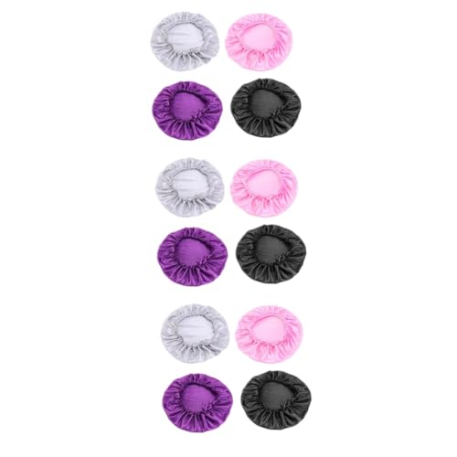 Bonnet de sommeil satin anti-frisottis Healeved lot de 12 chapeaux de nuit soin capillaire