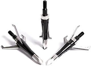 Carbon Express Torrid SS Broadhead, 85-100 Grain Adjustable Weight, 3-Pack