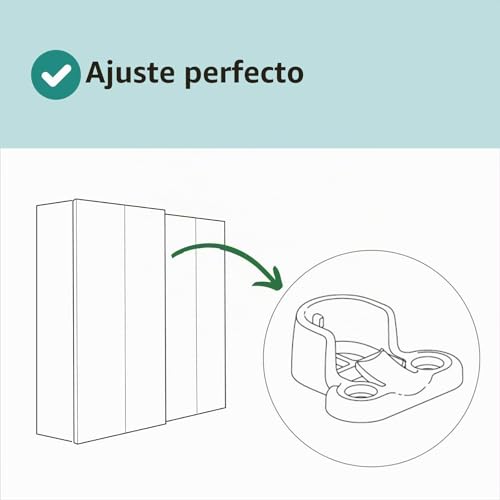 Miniatura 4 de Barra Para Colgar Ropa 130527 Compatible Con Ikea Komplement Pax Repuesto Para Armario Soporte Blanco 2 Piezas