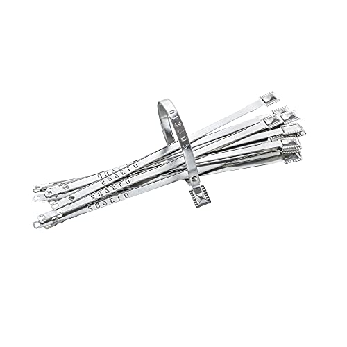 Stylight - 100 Metal Truck Seals, Metal Trailer Seals, Security Seals, Tamper Evident Seal, Metal Container Seal, Steel Seals, Shipping Seals, Numbered Sequentially (100 Pack) #TOP2