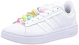 adidas Performance Grand Court Alpha Sneaker Damen weiß/bunt, 6.5 UK - 40 EU - 8 US