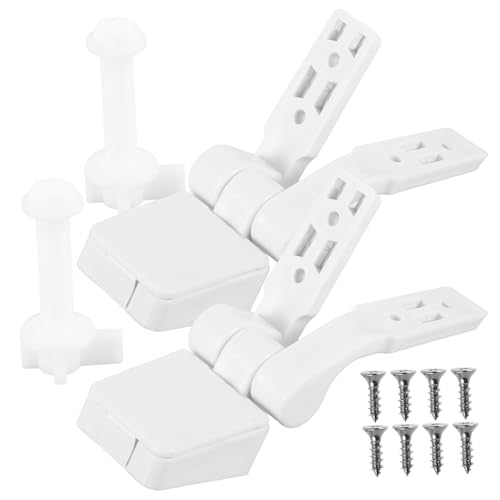 KAILIKETIY トイレ便座ボルト交換キット 製ヒンジ耐久性向上 ネジ ナット付 取り付け簡単 静音設計 プラスチック便座補修部品 ユニバーサル対