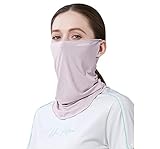 COOFO フェイスカバー 冷感 耳かけ フェイスガード uv 冷感 ネックカバー 夏用 紫外線対策 吸汗速乾 ネックガード フェイスカバー uvカット ネックゲートル ランニング (F)