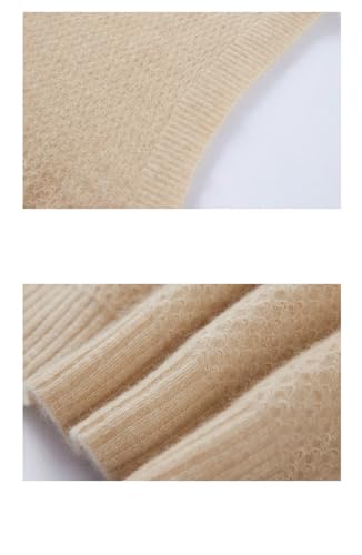 DBFBDTU Knit Vest For Women Wool Round Neck Seamless One Piece Knitted Vest Pullove Sleeveless Tank Top Sweater4