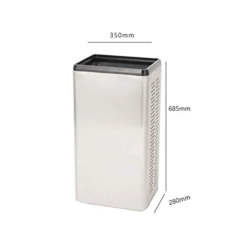 Porte-parapluie en acier inoxydable rectangulaire blanc pour l'entrée - 6