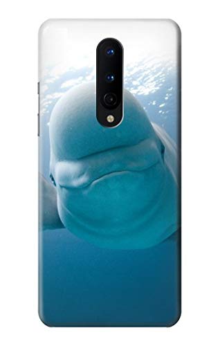 Housse OnePlus 8 Beluga Whale Smile avec impression haute définition