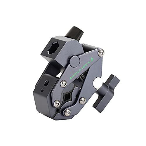 Image of 9.Solutions Savior Clamp With Socket, Articulated Jaws, Hexagonal Socket for 5 /8 inch Pins, Max Load: 66lbs, 9.XS1005B, fit firmly onto any oddly shaped object