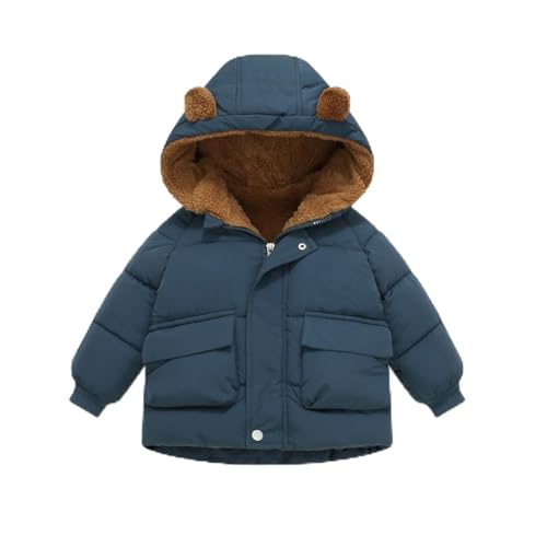 Manteau d'hiver mignon en peluche pour enfant, veste chaude et coupe-vent