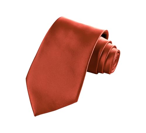 TIE G Solid Satin Woven dyed Color Formal Black Necktie and Pocket Square Sets in Gift Box