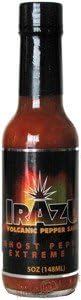 Irazu Ghost Pepper Extreme 70 Volcanic Pepper Sauce Hot Sauce 5 Oz