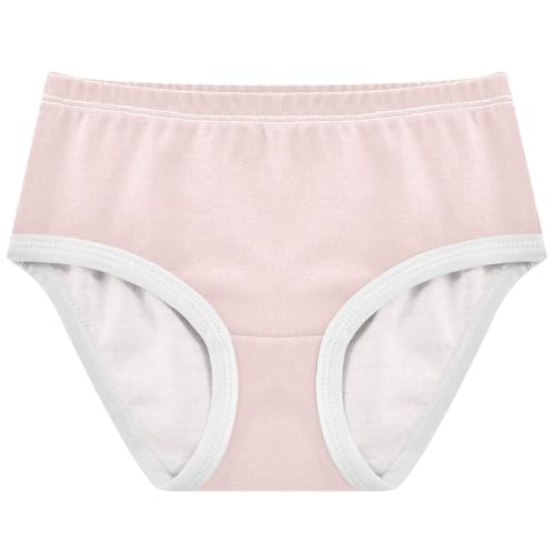 Joisal Cartoon Toddler Underwear Floral 2t Cotton Little Girl Panties Misty Rose Light Pink Kids Undies Briefs