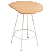Amazon.co.jp: FunFun 半円テーブル カフェテーブル VIVANTOSS