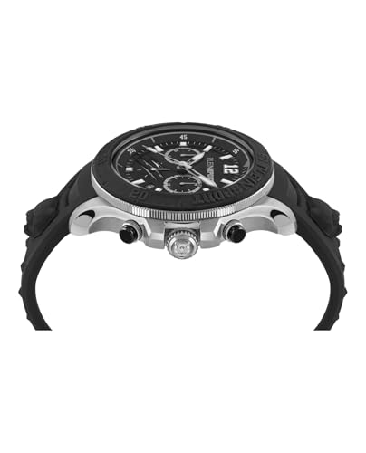 Plein Sport Warrior Tech Orologio Da Uomo Cronografo Analogico Al Quarzo, Argento/Nero - Ps6Ba0124 - 2