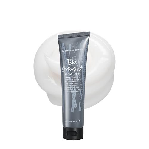Bumble and bumble. Straight Blow Dry Heat Protective Hair Styling Cream |Protects Against Frizz, Humidity, and Heat|Smooth Sleek Blowouts|For Medium to Thick Curly, Wavy, Straight Hair Types, 5 Fl Oz