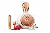 Fakhar Rose Eau de Parfum 100ml Mujer – Perfume Floral Dulce Elegante con Jazmín, Rosa, Vainilla y Almizcle Blanco de Larga Duración + Atomizador Recargable 5ml DRIKANBEST