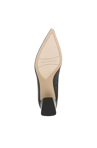 Franco Sarto I7212L1-001 Womens Racer Pointed Toe Block Heel Pump Black Leather 9 M thumb #6