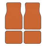 Set di 4 tappetini universali per auto, colore rosso mattone refrattario, tappetini anteriori e posteriori, antiscivolo, impermeabili, per SUV, furgoni, berline, camion
