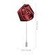 Warmhm Herren Handgefertigte Rose Blumen Boutonniere Krawattennadel Anstecknadel Für Festliche Anlässe Weinrot Elegantes Accessoire Für Hochzeit Business Und Feierlichkeiten