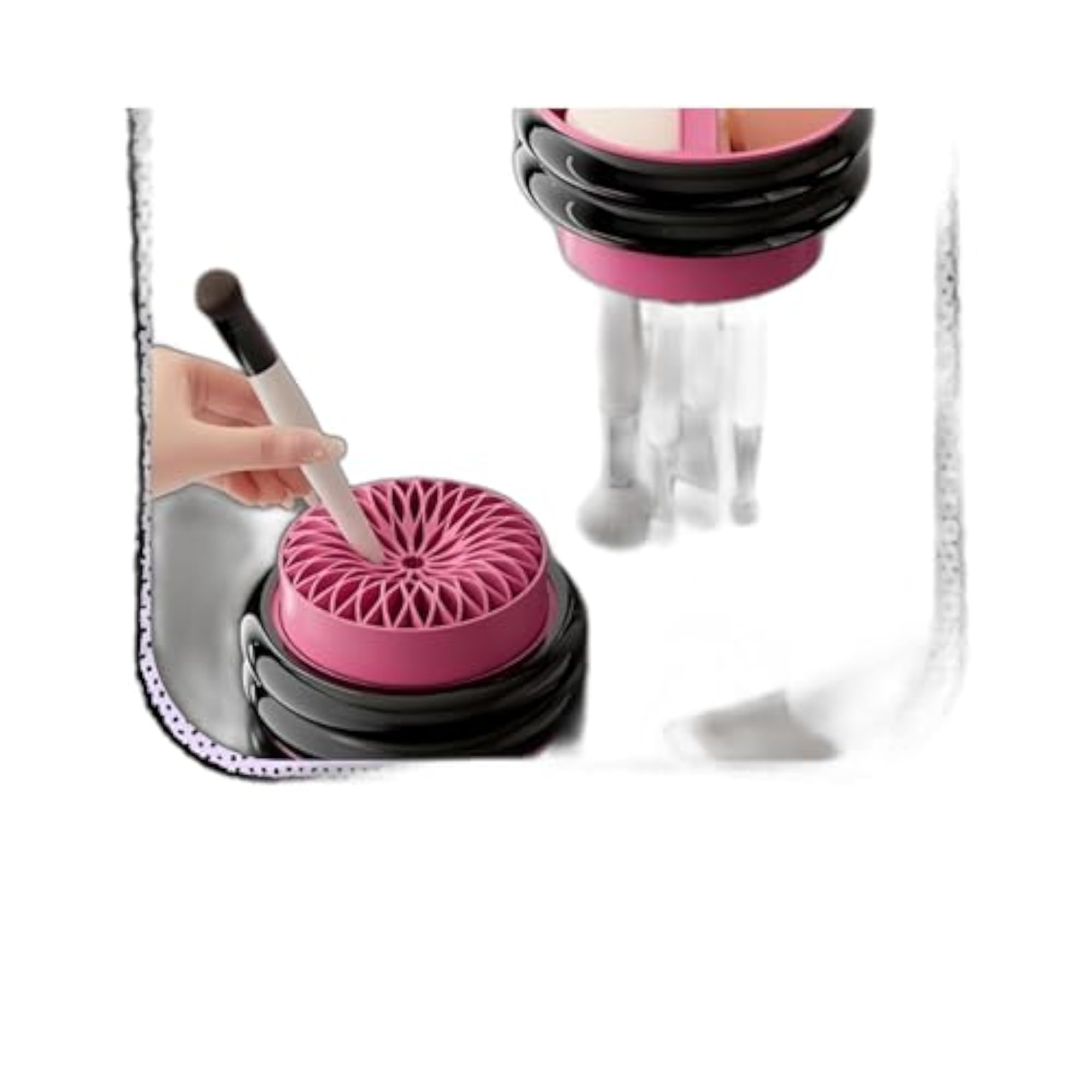 Makeup Brush Organizer, Dustproof Storage Box, Bubble Blue