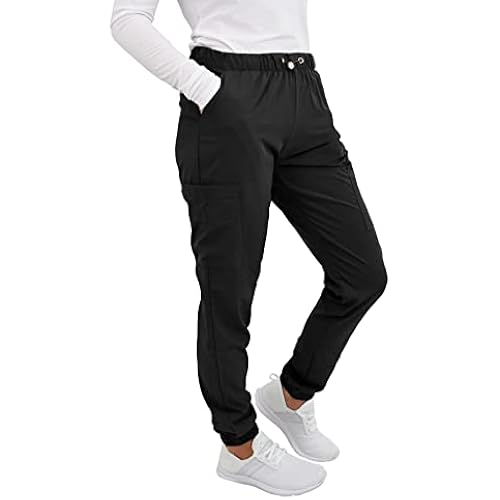 Green Town Scrubs for Women - Jogger Scrub Pant, Cargo Pockets, Stretch Fabric, Drawcord, Easy Care
