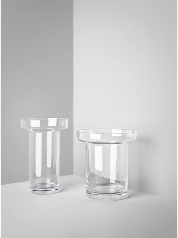 Kosta Boda Limelight Crystal Rose Vase,Silver