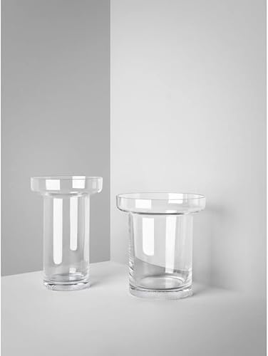 Miniatura 2 de Kosta Boda Florero de rosas de cristal Limelight, plateado