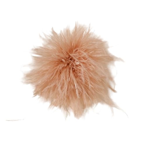 Broche en plume d'autruche moelleuse pour mariée, mariage, fête, Noël, corsage épingle, chapeau accessoire pour femme, fête de mariage, danse, banquet,...