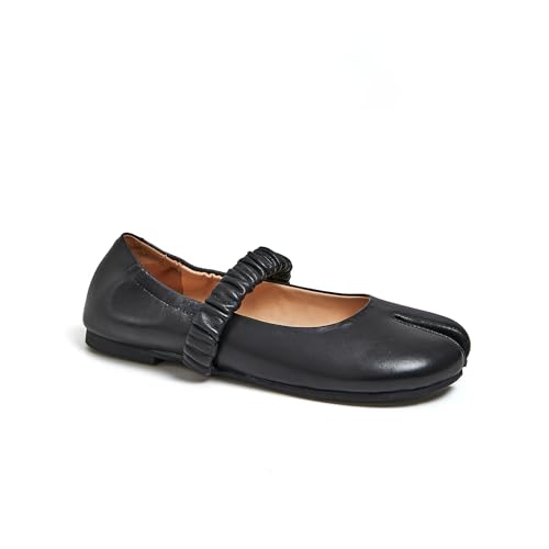 Women Mary Janes Shoes Ballerina Flats Split Toes Flats Fashion Ankle Strap Walking Shoes2