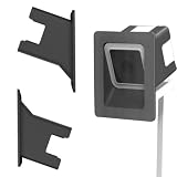 Smteyenova 2 Pack Angled Window Mount for Wyze Window Camera/Cam v4 v3, 20 Degrees Tilt (Up/Down/Left/Right) (Black)