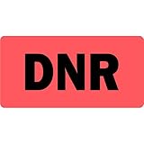 DNR - Veterinary Label / Stickers, 500 labels per roll, 1 roll per package
