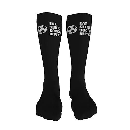 Eat Sleep Soccer Repeat Knee High Socks For Women Long Tube Socks Athletic Compression Socks Unisex High Socks Girls3