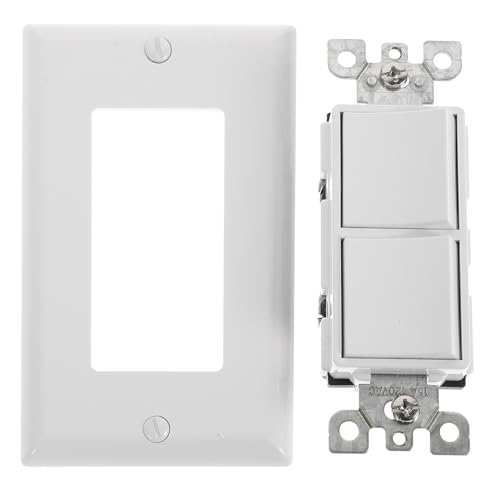 Interruptor doble Ciieeo para solucionar la falta de espacio en cajas eléctricas de pared