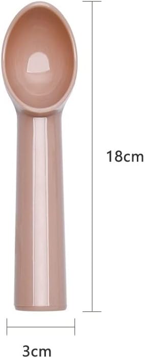 Miniatura 6 de Cuchara de plástico para helado, cuchara para magdalenas, cuchara de fruta de melón con mango de plástico, herramienta de cocina