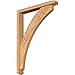 Ekena Millwork BKT0402X24X32THR03SWR Thorton Arts and Crafts Smooth Bracket w/Offset Brace, Western Red Cedar