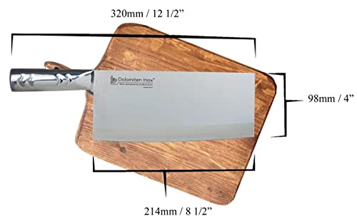 Dolomiten Inox Chinese Chef Knife 8" Deluxe for Asian Cuisine - Image 3