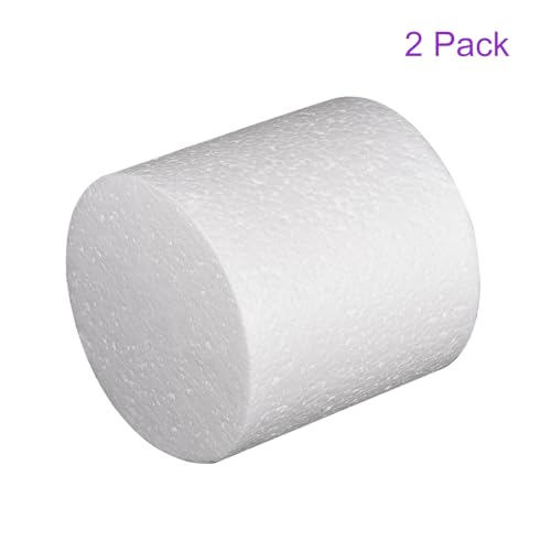 Faux gâteaux en mousse blanche de 10 cm DMiotech pour réussir vos structures de gâteaux d'anniversaire - 6