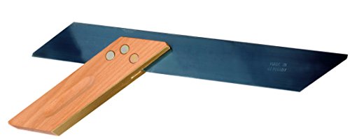 Falsa squadra con gambe in legno di faggio e lama in acciaio (200 – 300 mm)