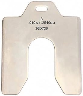 Slotted Shim, 3x3 Inx0.010In, PK20