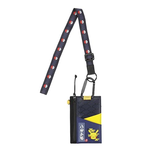 Bioworld Pokemon Commuter Wallet with Carabiner and Lanyard