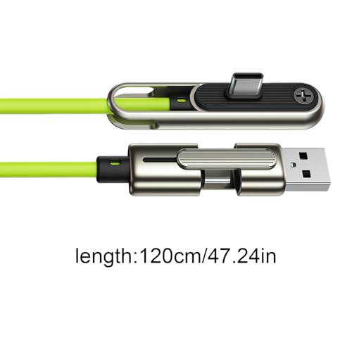 Cargador lateral de móvil para evitar enredos con cable retráctil de 240W 6