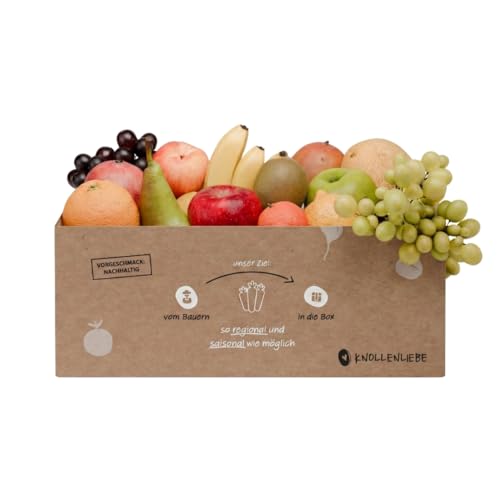 Obst-Box Classic mit 5 kg saisonalem und regionalem Obst | Frisch & abwechslungsreich | Perfekt für Frühstück, Snacks & Smoothies | Plastikfrei & klimaneutral geliefert