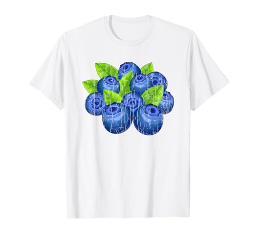Blueberry Fruit Funny Berry Lover Eater gráfico Camiseta